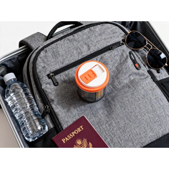 Plastic 4 Section Pill Box Organizer (1 Pc / Mix Color)