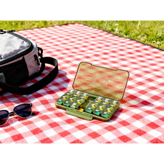 Portable Weekly Pill Box Organiser Daily Pill Keeper 21 Grid Container (1 Pc)