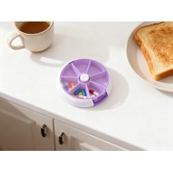 Cute 7-Day Pill Box Dispenser – Portable 7-Grid Medicine Organizer (1 Pc)