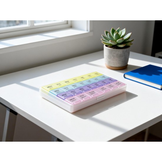 Weekly Pill Case 28-Slot Medicine Organizer
