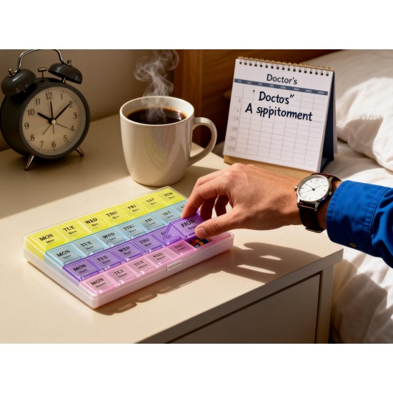 Weekly Pill Case 28-Slot Medicine Organizer