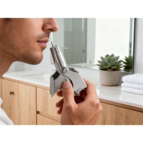 Stainless Steel Painless Nose Hair Remover (1 Pc)