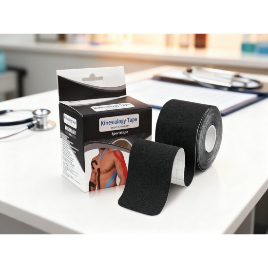 Kinesiology Tape For Physiotherapy Tape For Sports Injury Pain Relief (5 cm X 5m / 1 Pc)