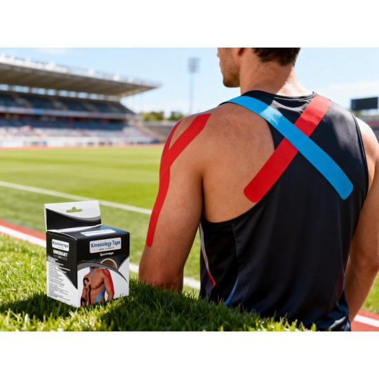 Kinesiology Tape For Physiotherapy Tape For Sports Injury Pain Relief (5 cm X 5m / 1 Pc)