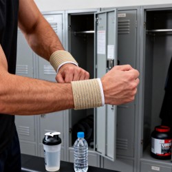 Wrist Support Band, Sleeve, Arthritis Pain Relief (1 Pair / With Card Packing)