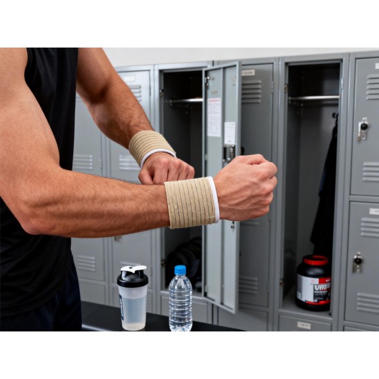 Wrist Support Band, Sleeve, Arthritis Pain Relief (1 Pair / With Card Packing)