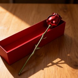 Metal Red Rose Couple Jewelry Box-Fancy Jewelry Box (1 Pc)