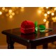 Artificial Rose Flower Shaped Jewelry Ring Box (1 Pc)