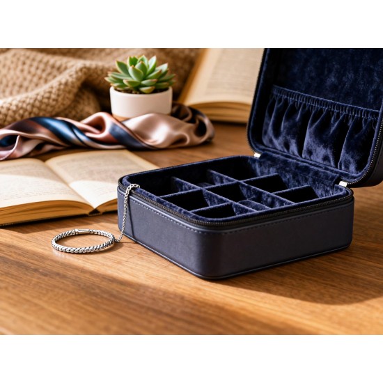 Portable Jewelry Storage Organizer Box (1 Pc)