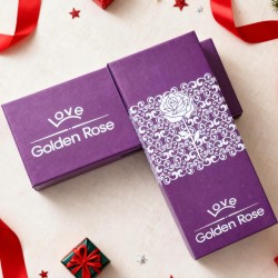Golden Rose & Necklace Set Perfect Gift Set