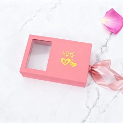 Jewellery Gift Box with Lids & Roses Packaging Box with 6 Roses (1 Set)