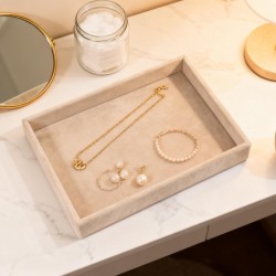Velvet Jewellery Tray 21x12Cm (1Pc)