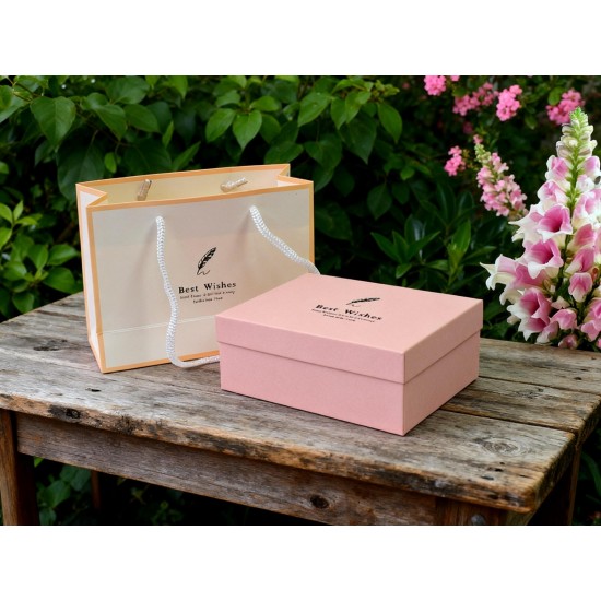 Jewellery Gift Box with Lids & Roses Packaging Box with 6 Roses (1 Set)