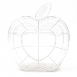 Plastic Apple Shape Jewellery Storage Box (1 Pc)