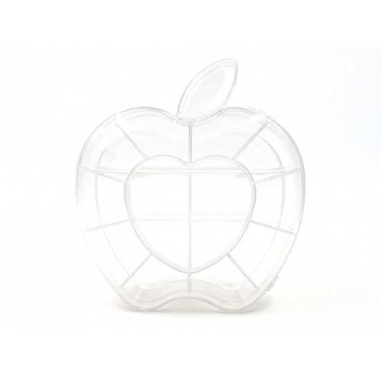Plastic Apple Shape Jewellery Storage Box (1 Pc)