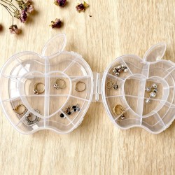 Plastic Apple Shape Jewellery Storage Box (1 Pc)