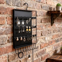 Wall Mounted Earring Organizer Hanging Jewellery Rack For All Type Jewellery (1 Pc / Mix Size)