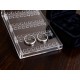 4 Folding Storage Hanger Acrylic Earring Screen Holder Display Stand Clear (1 Set)