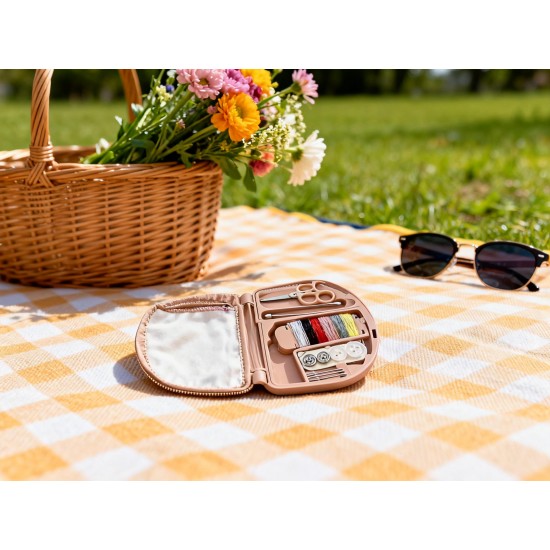 Mini Travel Sewing Kit for Beginners with Threads & Scissors